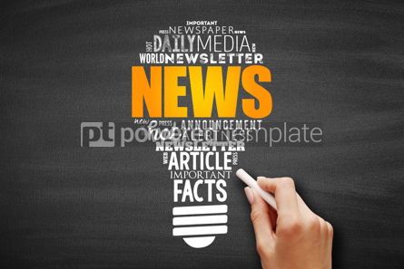 news light bulb word cloud collage