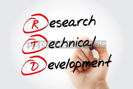 Education: RTD - Research Technical Development acronym with marker concep #10687 Photo