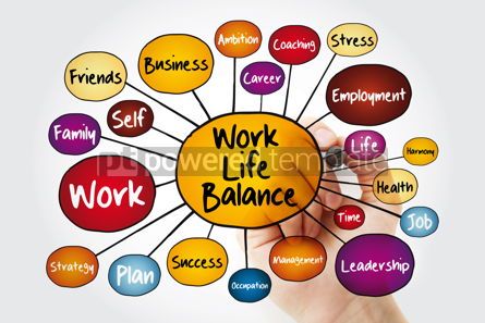 Work Life Balance mind map flowchart with marker business conce Stock ...