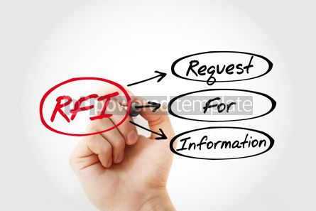 Business: RFI - Request For Information acronym business concept backgrou #14763 Photo