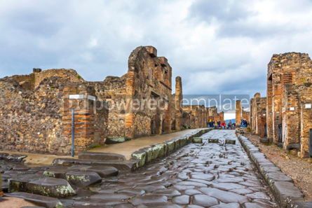 ancient roman city of pompei italy