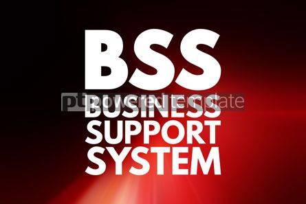 Business: BSS - Business Support System acronym business concept backgrou #15809 Photo