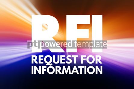 Business: RFI - Request For Information acronym business concept backgrou #15834 Photo