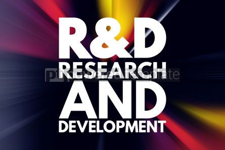 Business: R D - Research and Development acronym business concept backgro #16000 Photo