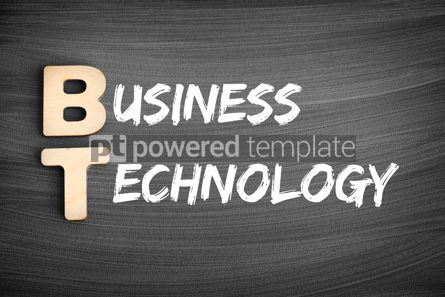 Business: BT - Business Technology acronym business concept on blackboard #16234 Photo