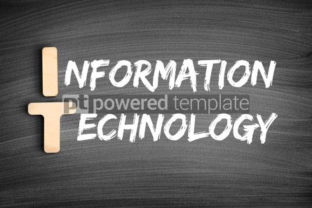 Business: IT - Information Technology acronym concept on blackboard #16287 Photo