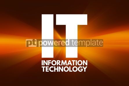 Business: IT - Information Technology acronym concept background #16817 Photo