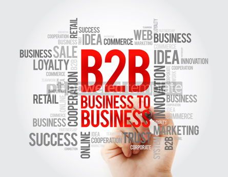 Business: B2B - Business To Business word cloud concept background #17060 Photo