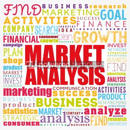 비즈니스: Market Analysis word cloud collage business concept background #17412 사진