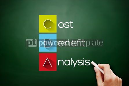 비즈니스: CBA - Cost-benefit Analysis acronym on blackboard #17664 사진