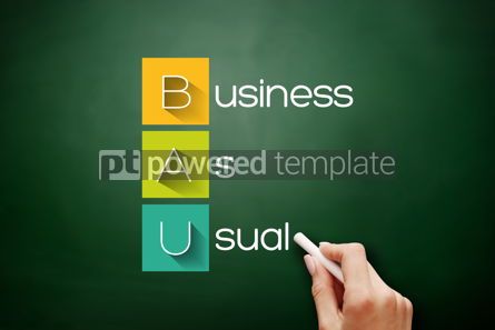 Business: BAU - Business as Usual acronym business concept #17873 Photo