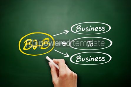 Business: B2B - Business To Business acronym on blackboard #17953 Photo
