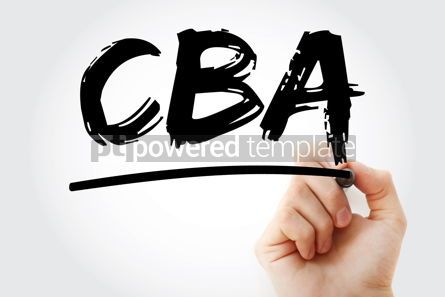 비즈니스: CBA - Cost-benefit Analysis acronym with marker business concep #18044 사진