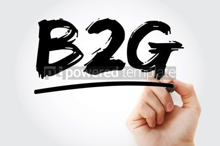 Business: B2G - Business To Government acronym with marker business conce #18085 Photo