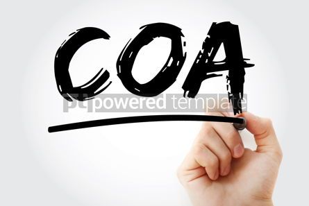 Business: COA - Chart of Account acronym with marker business concept bac #18090 Photo