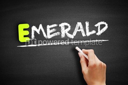 Hand writing Emerald on blackboard concept background Stock Photo 80113