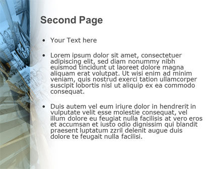 Modello PowerPoint - 3d blu & grigio, Slide 2, 00035, Astratto/Texture — PoweredTemplate.com