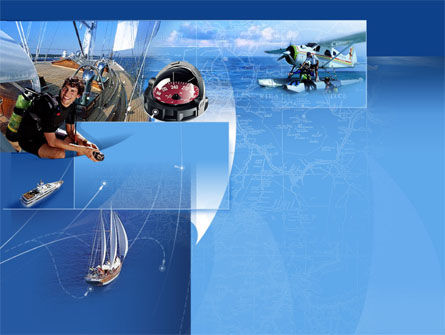 Sea Tourism PowerPoint Template, 00042, Sports — PoweredTemplate.com