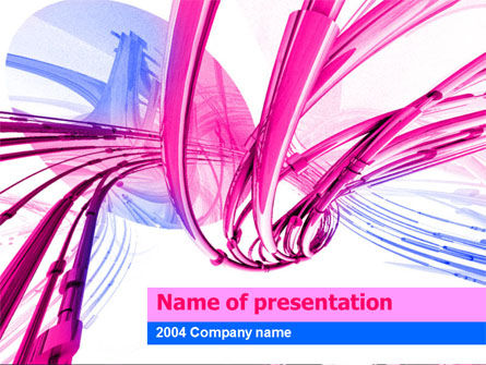 Draden Gratis Powerpoint Template, Gratis PowerPoint-sjabloon, 00064, Abstract/Textuur — PoweredTemplate.com