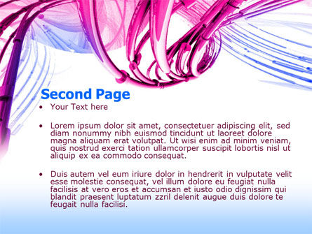 Templat PowerPoint Gratis Kabel, Slide 2, 00064, Abstrak/Tekstur — PoweredTemplate.com