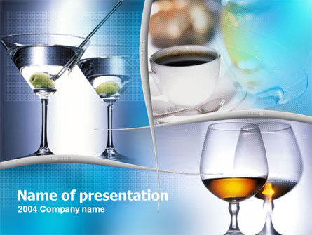 Drinks PowerPoint Template, Free PowerPoint Template, 00071, Food & Beverage — PoweredTemplate.com