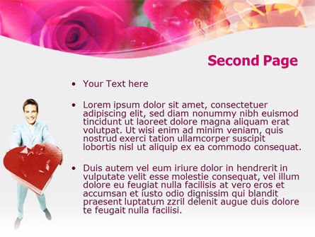 Valentinstag geschenk PowerPoint Vorlage, Folie 2, 00100, Ferien/besondere Anlässe — PoweredTemplate.com