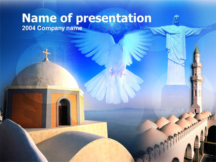 Wereldreligies PowerPoint Template, Gratis PowerPoint-sjabloon, 00116, Religieus/Spiritueel — PoweredTemplate.com