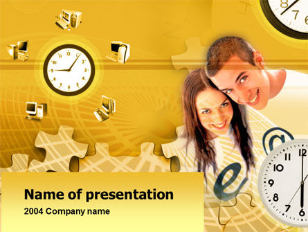Datum PowerPoint Template, Gratis PowerPoint-sjabloon, 00125, Technologie en Wetenschap — PoweredTemplate.com