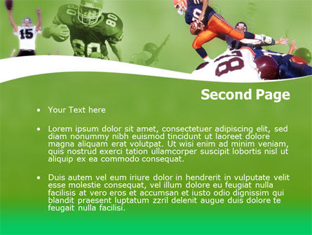 American Association Football PowerPoint Template, Slide 2, 00130, Sports — PoweredTemplate.com