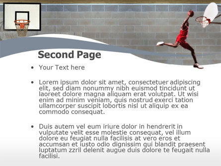 School Basketball PowerPoint Template, Slide 2, 00133, Sports — PoweredTemplate.com