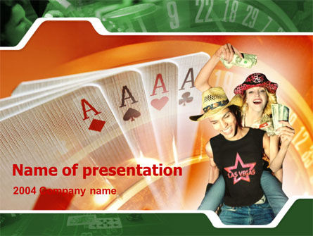 Kartenspiele im casino PowerPoint Vorlage, Kostenlos PowerPoint-Vorlage, 00141, Art & Entertainment — PoweredTemplate.com