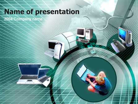 Personal computer typen PowerPoint Vorlage, Kostenlos PowerPoint-Vorlage, 00145, Technologie & Wissenschaft — PoweredTemplate.com
