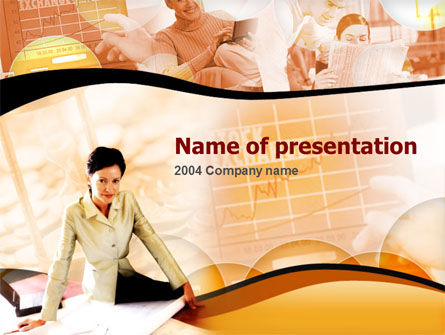 Modèle PowerPoint de femme responsable, Gratuit Modele PowerPoint, 00161, Abstrait / Textures — PoweredTemplate.com