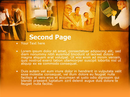 Plantilla de PowerPoint - joven equipo en los negocios, Diapositiva 2, 00163, Negocios — PoweredTemplate.com