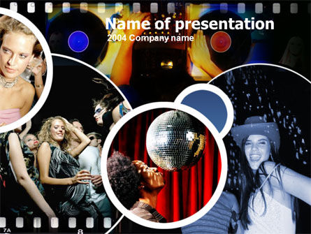 Plantilla de PowerPoint - momentos de fiesta, Gratis Plantilla de PowerPoint, 00167, Art & Entertainment — PoweredTemplate.com