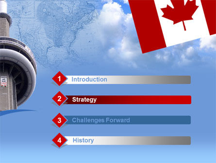 Canada PowerPoint Template, Backgrounds | 00170 | PoweredTemplate.com