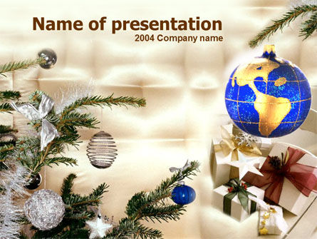 Christmas Presents PowerPoint Template, 00175, Holiday/Special Occasion — PoweredTemplate.com