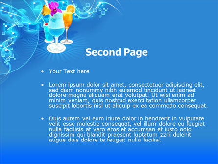 Party Cocktails PowerPoint Template, Slide 2, 00181, Food & Beverage — PoweredTemplate.com