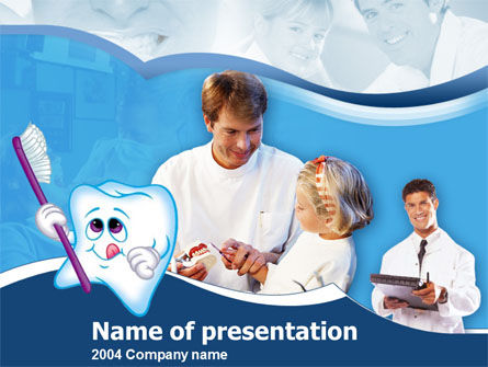 Oral Health Education PowerPoint Template, Free PowerPoint Template, 00186, Abstract/Textures — PoweredTemplate.com