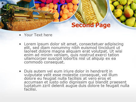 Modèle PowerPoint de cueilleur de maïs, Diapositive 2, 00188, Agriculture — PoweredTemplate.com