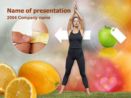 Slimming Tips PowerPoint Template, Free PowerPoint Template, 00202, Sports — PoweredTemplate.com