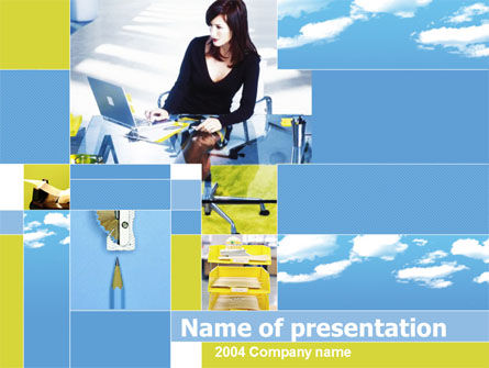 Modello PowerPoint - Ufficio vita, Gratis Modello PowerPoint, 00213, Concetti del Lavoro — PoweredTemplate.com