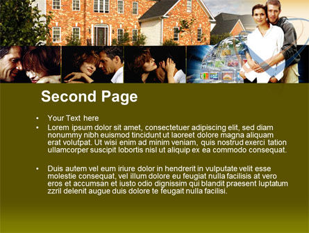 Plantilla de PowerPoint - casa de familia, Diapositiva 2, 00232, Inmuebles — PoweredTemplate.com