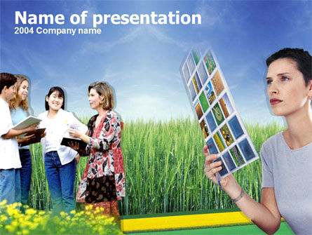 Modèle PowerPoint gratuit de étude de la nature, Gratuit Modele PowerPoint, 00237, Education & Training — PoweredTemplate.com