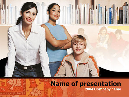 Modèle PowerPoint gratuit de équipe de formation, Gratuit Modele PowerPoint, 00239, Education & Training — PoweredTemplate.com