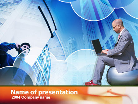 Templat PowerPoint Komunikasi Bisnis, Gratis Templat PowerPoint, 00247, Konsep Bisnis — PoweredTemplate.com