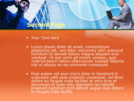 Modello PowerPoint - Comunicazione d'affari, Slide 2, 00247, Concetti del Lavoro — PoweredTemplate.com