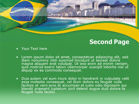 Templat PowerPoint Brazil, Slide 2, 00259, Bendera/Internasional — PoweredTemplate.com