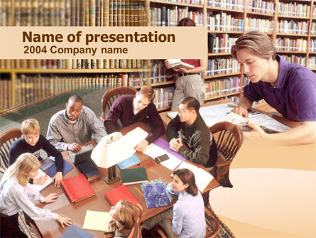 Self Study PowerPoint Template, Free PowerPoint Template, 00277, Education & Training — PoweredTemplate.com