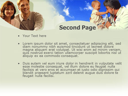 Modèle PowerPoint de pédiatrie, Diapositive 2, 00289, Médical — PoweredTemplate.com